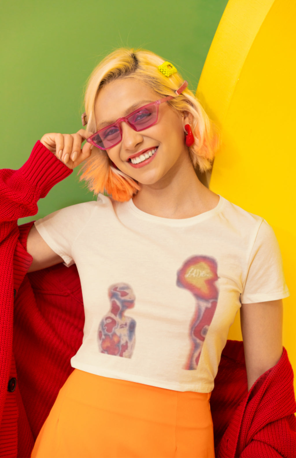 Thermal Figure Baby Tee (Crop Top) Unisex