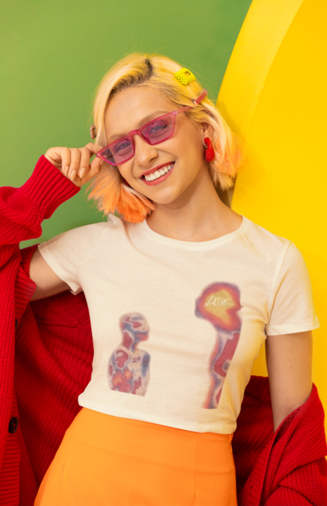 Thermal Figure Baby Tee (Crop Top) Unisex